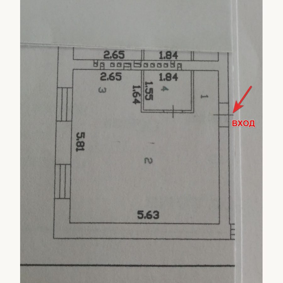 Планировка 1-комнатной квартиры 32.7 кв.м на ул. Гоголя 25а Пенза
